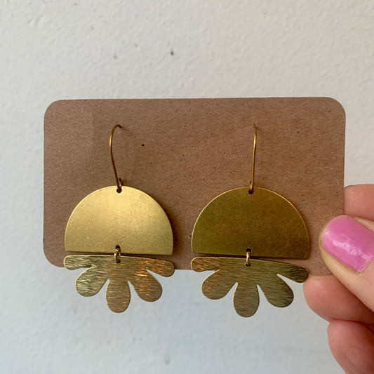 Light Weight Brass Earrings #22