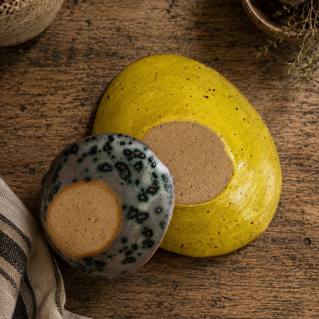 Freeform Stoneware Bowls - set of 2