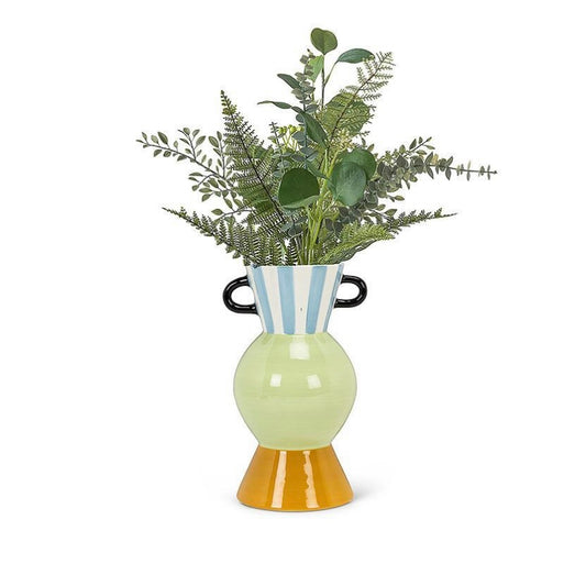 Curvy Striped Vase