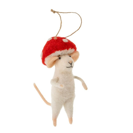 Mushroom Mouse Mouse Ornament