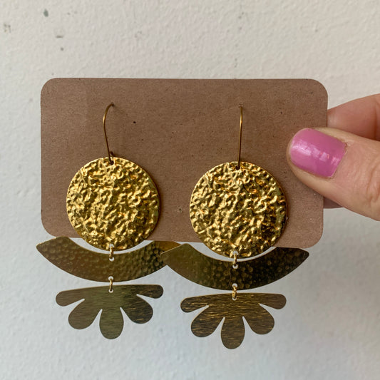 Light Weight Brass Earrings #23