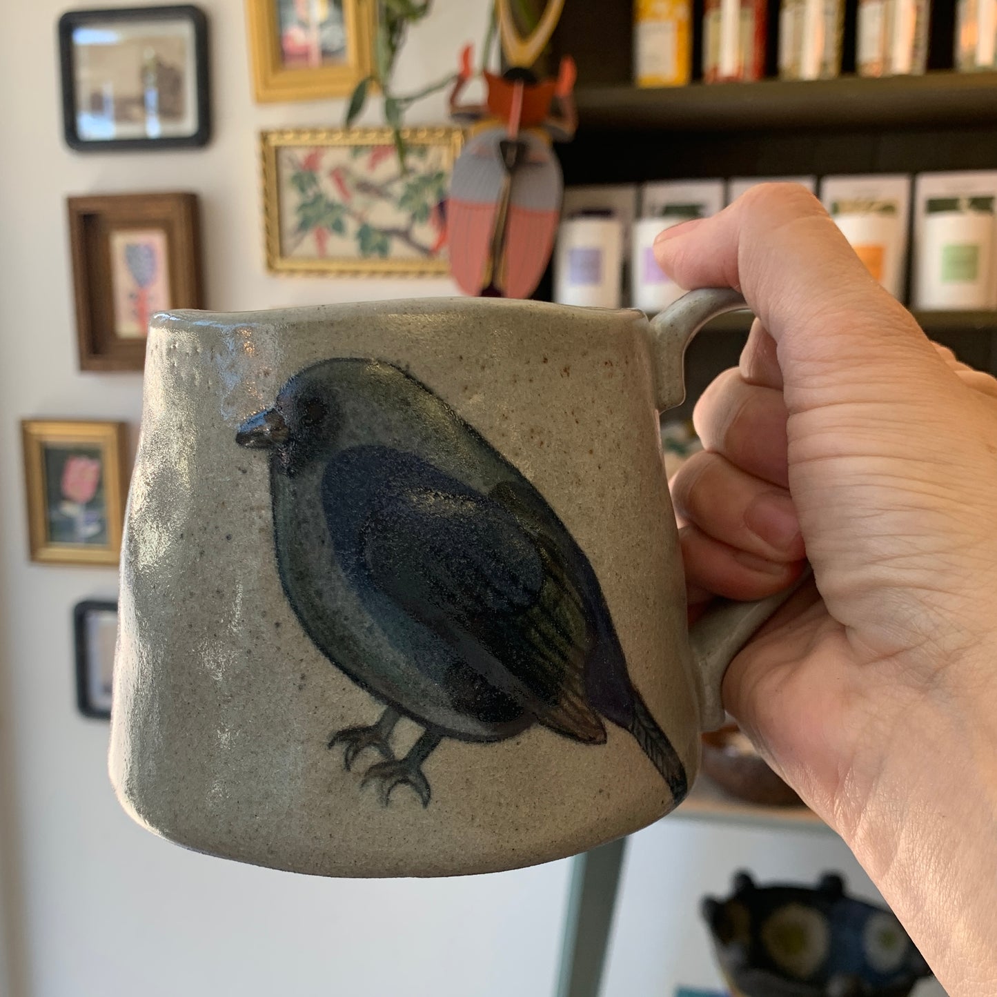 Stoneware Mug - Bird