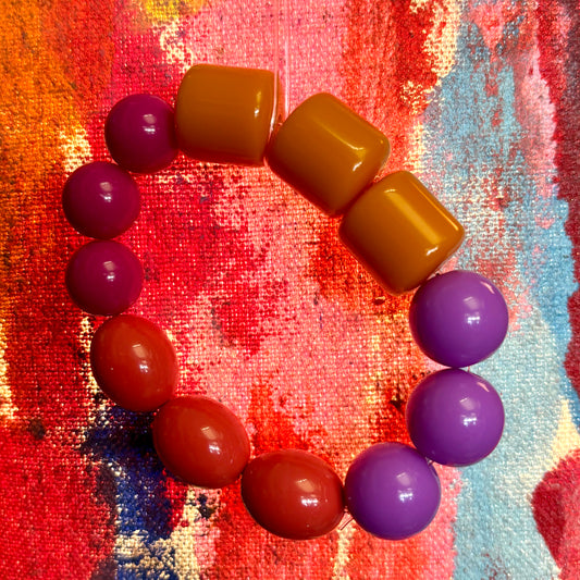 Chunky Resin Bead Bracelet #6