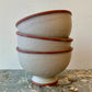 Rustic Footed Bowl - White