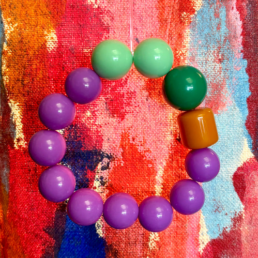 Chunky Resin Bead Bracelet #5