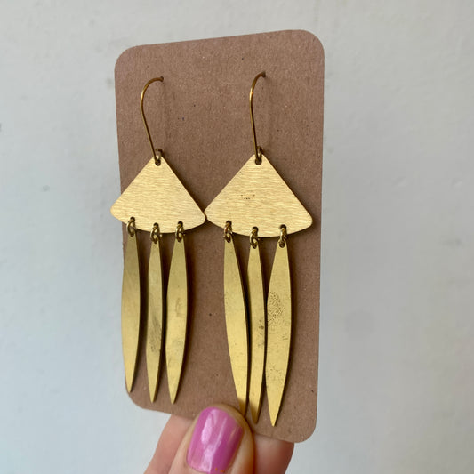 Light Weight Brass Earrings #16