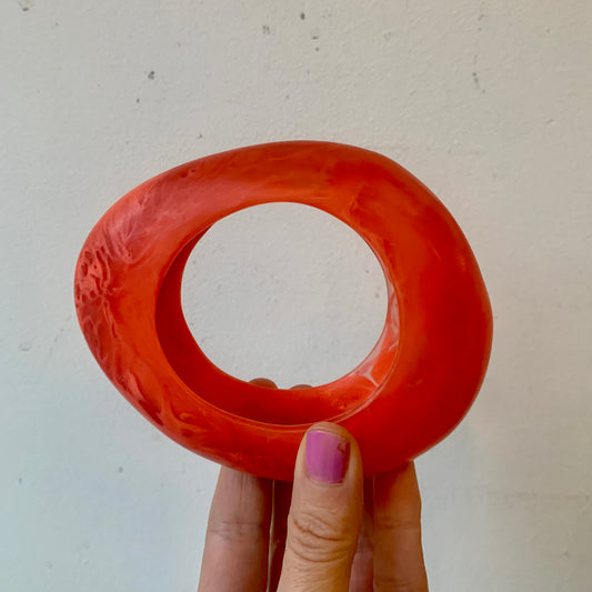 Resin Bangle - Coral