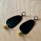 Brass/Oxidized Brass Earrings - #7