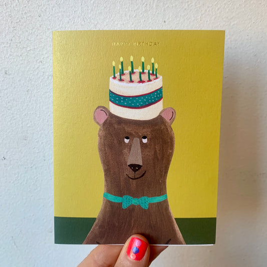 Bear Happy Birthday Greeting Card