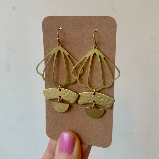 Light Weight Brass Earrings #13