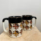 Set of 4 Ladybug Vintage Mugs