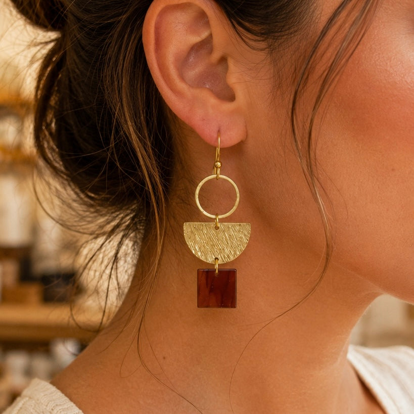 Light Weight Brass Earrings #2
