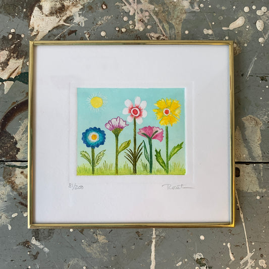 Whimsical Wall Art - Spring Flowers