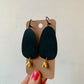 Brass/Oxidized Brass Earrings - #7