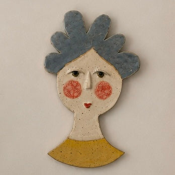 Ceramic Portrait - blue