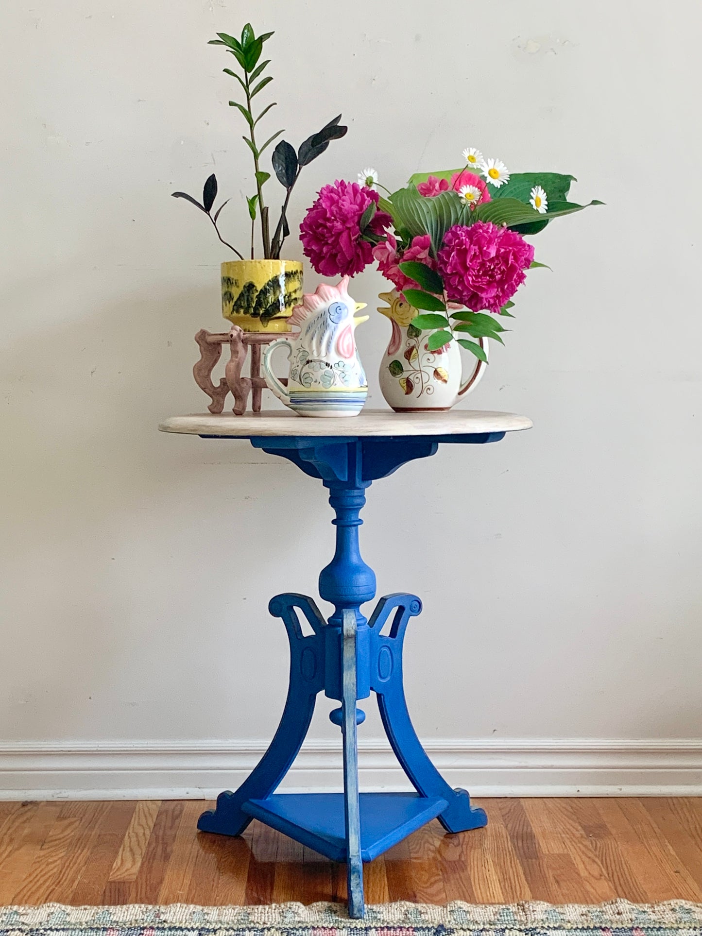 Blue Base Side Table