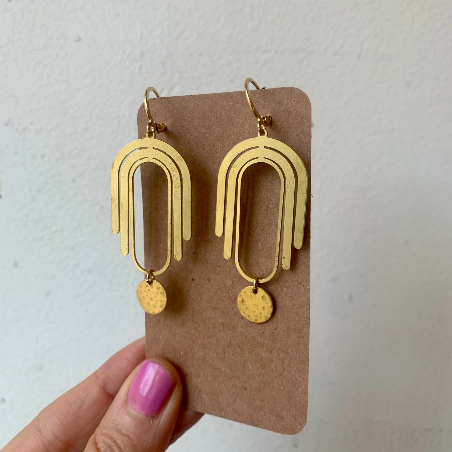 Light Weight Brass Earrings #11