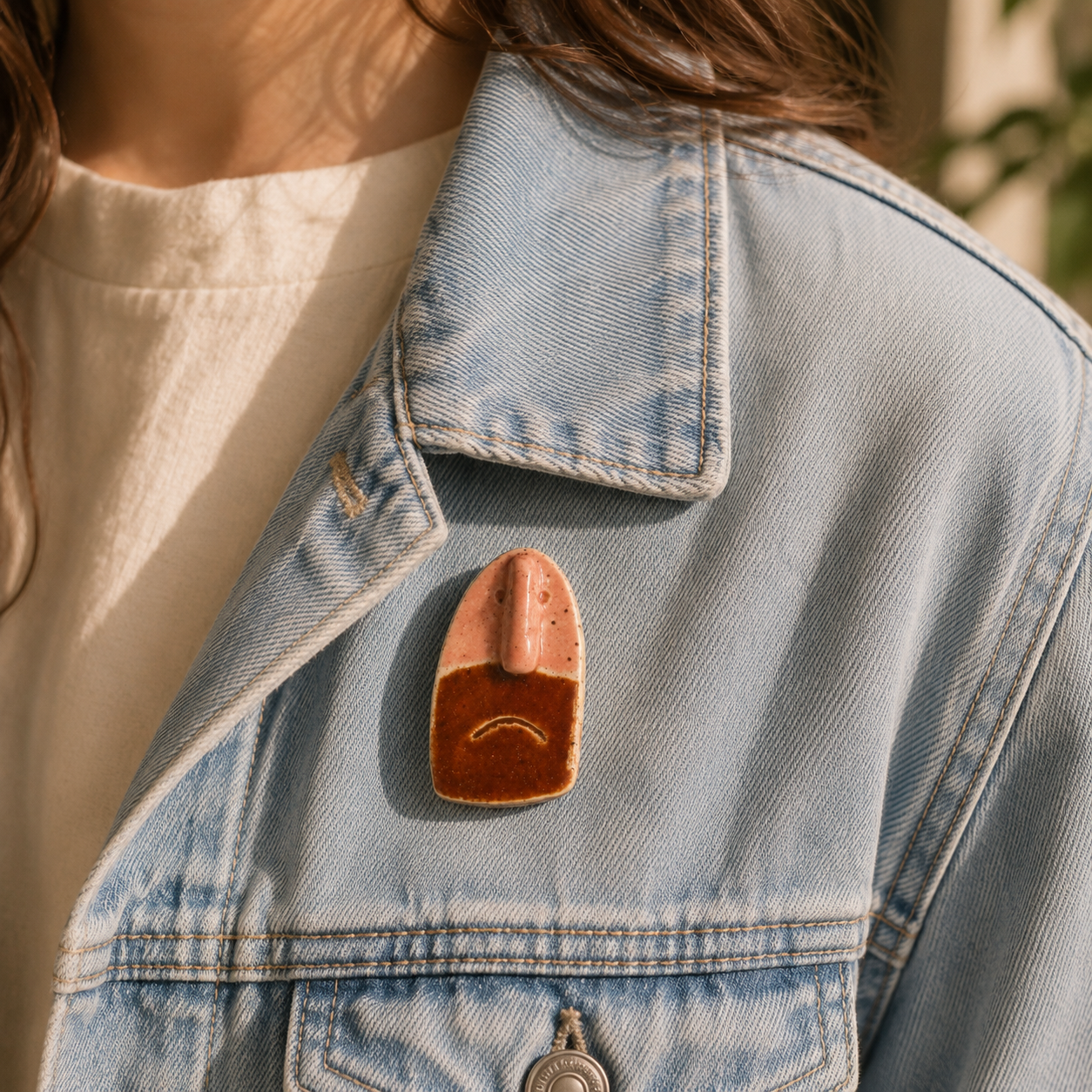 Tiny Grump Brooch #3