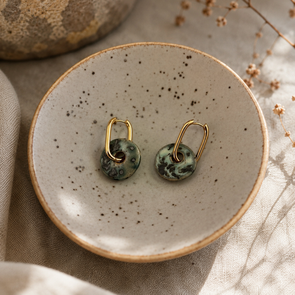 Donut Hoop Earrings