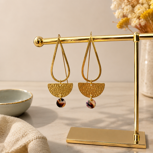 Light Weight Brass Earrings #16