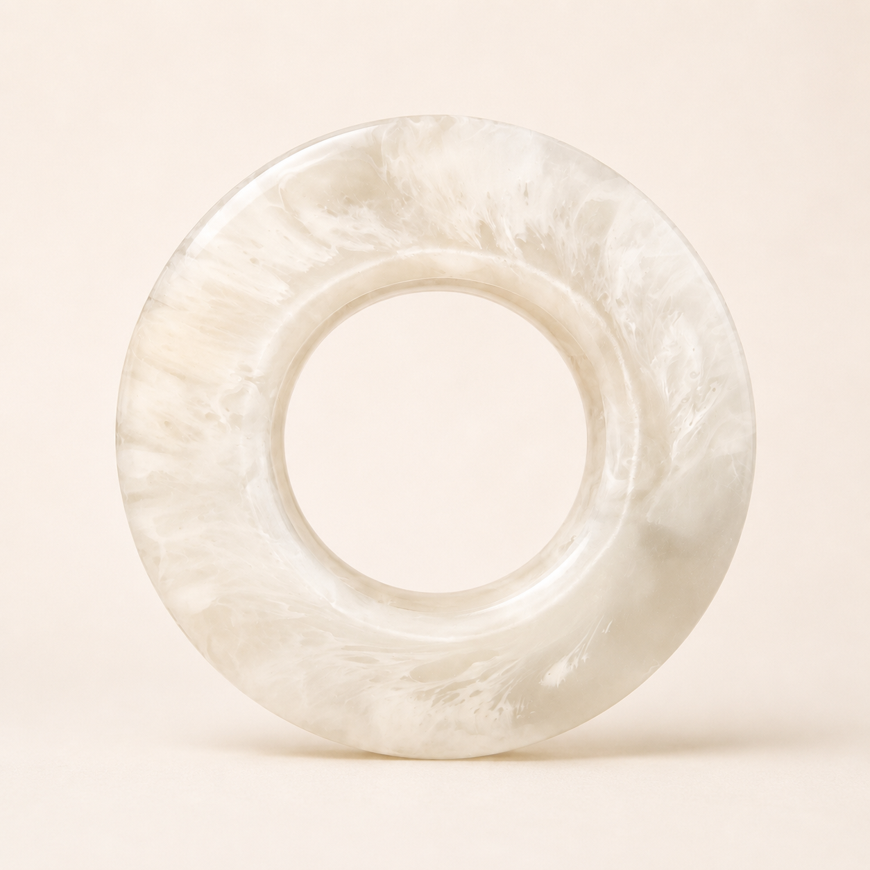 Resin Bangle - White