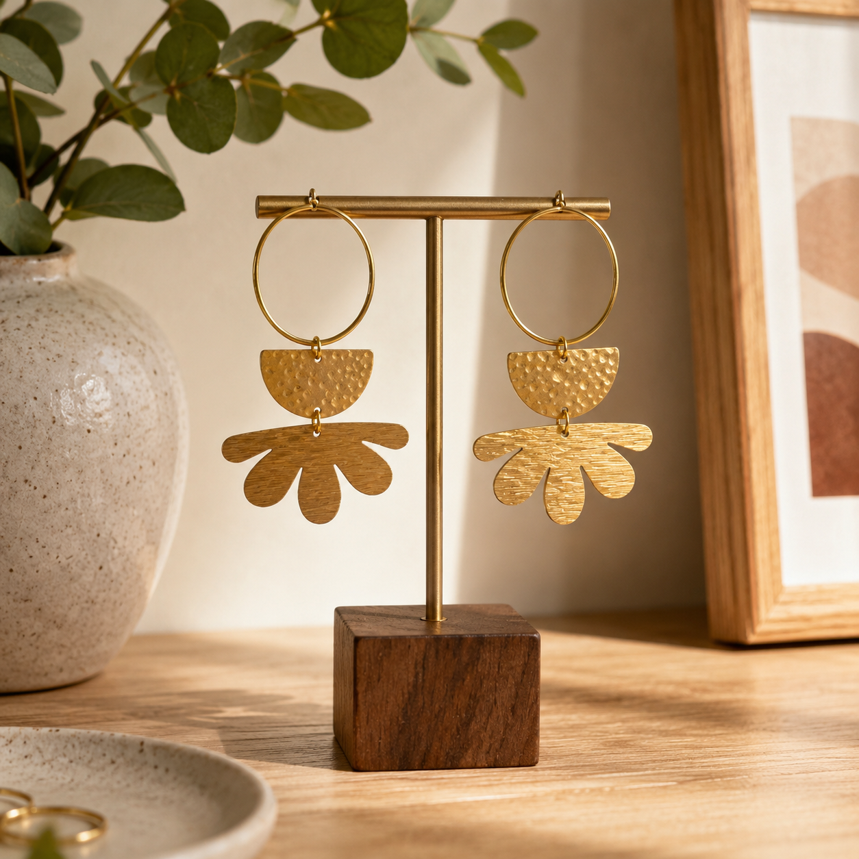 Light Weight Brass Earrings #10