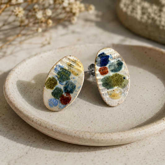 Ceramic Stud Earrings - #5