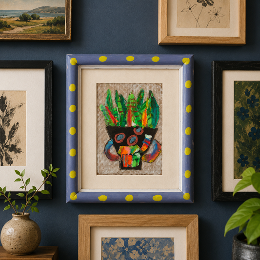 Wild Leaves - Mixed Media Collage