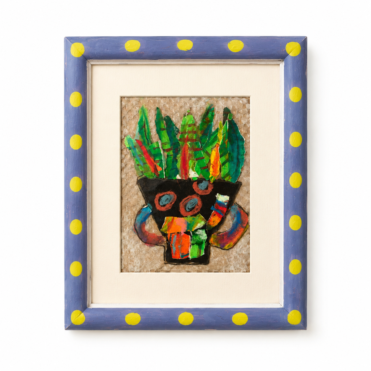 Wild Leaves - Mixed Media Collage