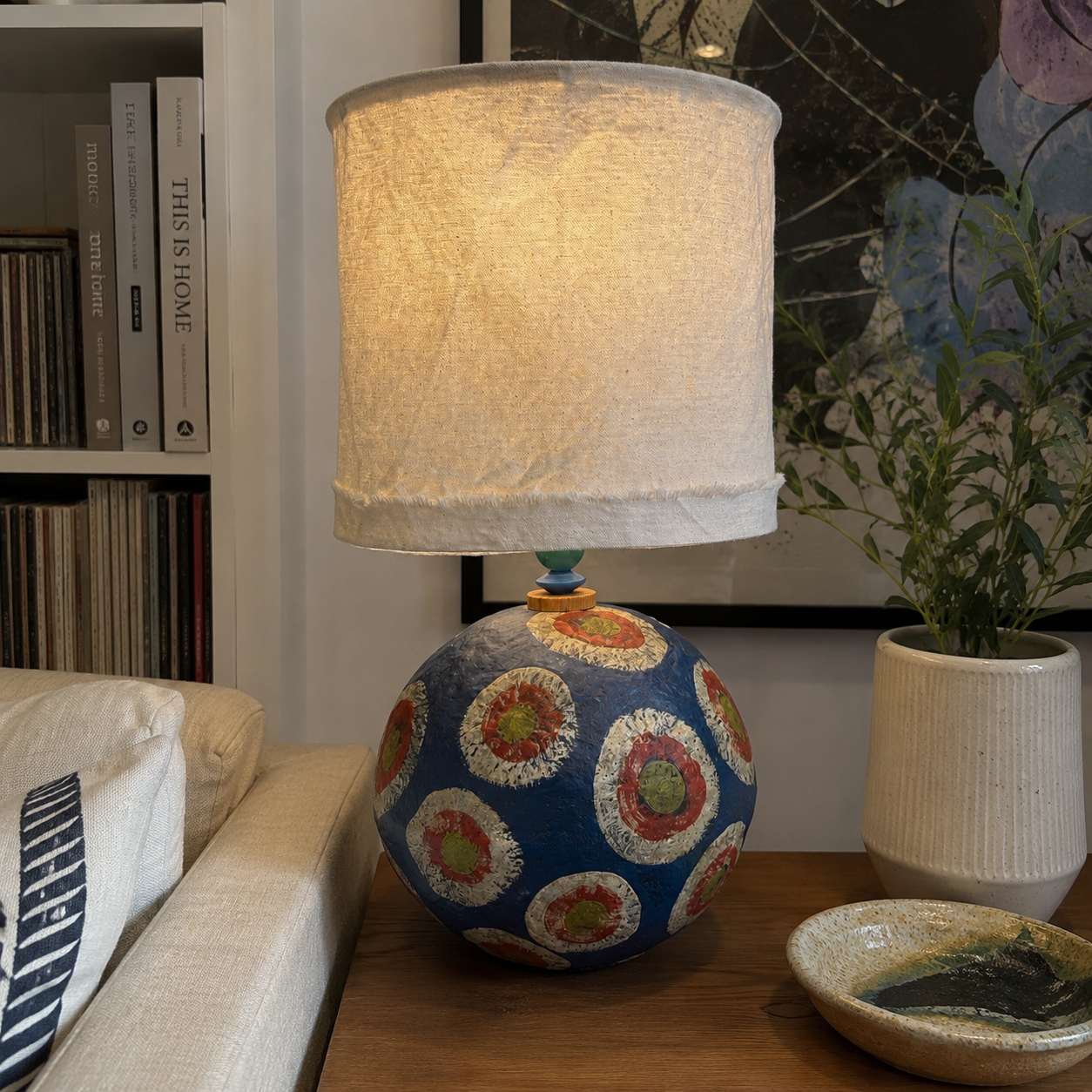 Papier Mache Lamp