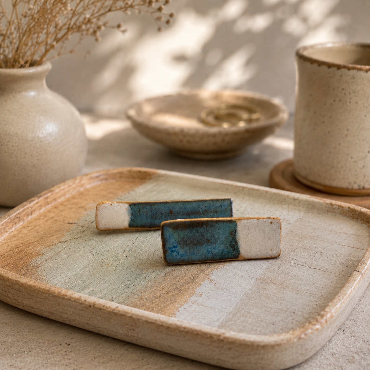 Ceramic Stick Earrings - #6