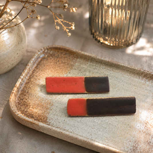 Ceramic Stick Earrings - #7