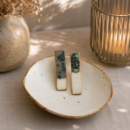 Ceramic Stick Earrings - #8