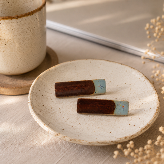 Ceramic Stick Earrings - #10