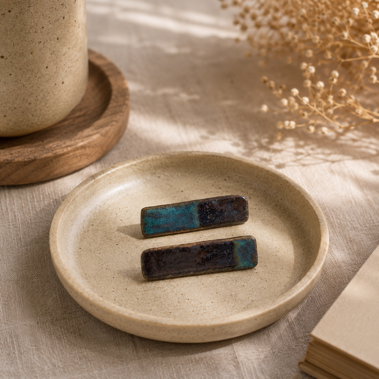 Ceramic Stick Earrings - #11