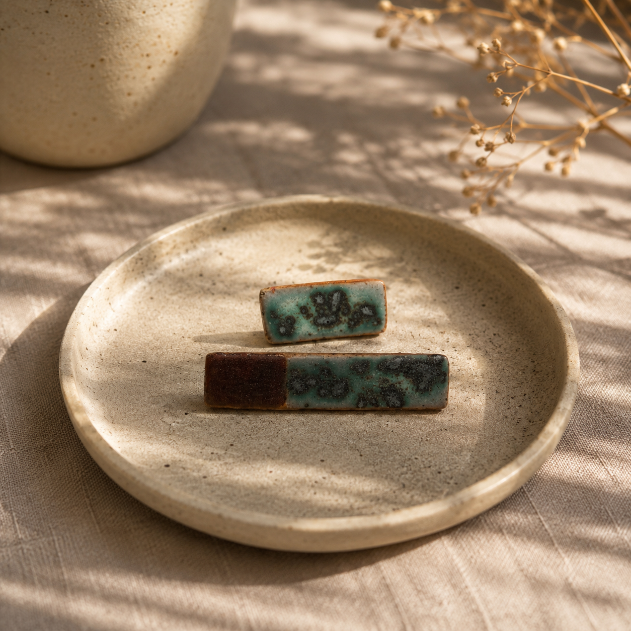 Ceramic Stick Earrings - #12