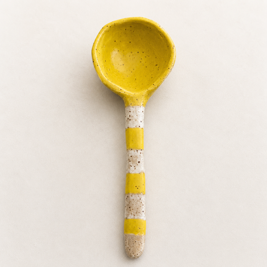Ceramic Spoon/Ice Cream Scoop - Yellow