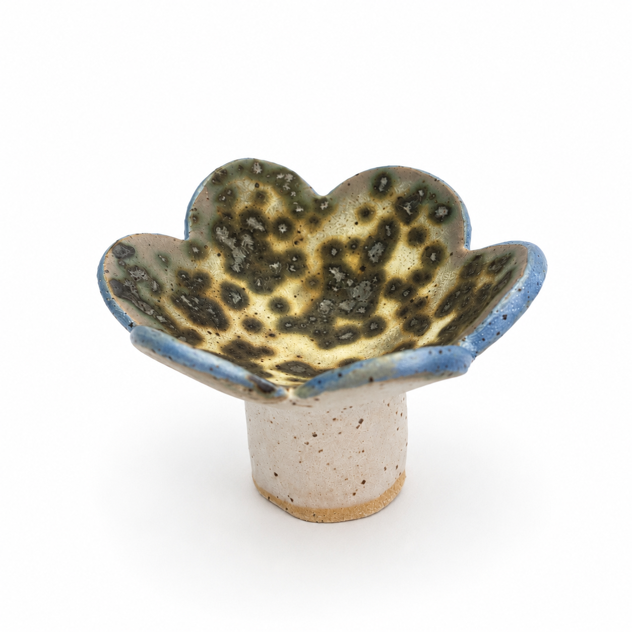Wildflower Trinket Dish - Moonscape Blue