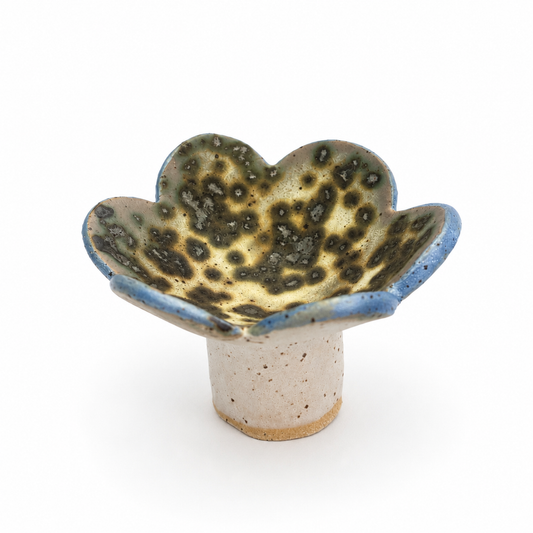 Wildflower Trinket Dish - Moonscape Blue