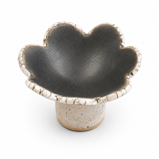 Wildflower Trinket Dish - Charcoal