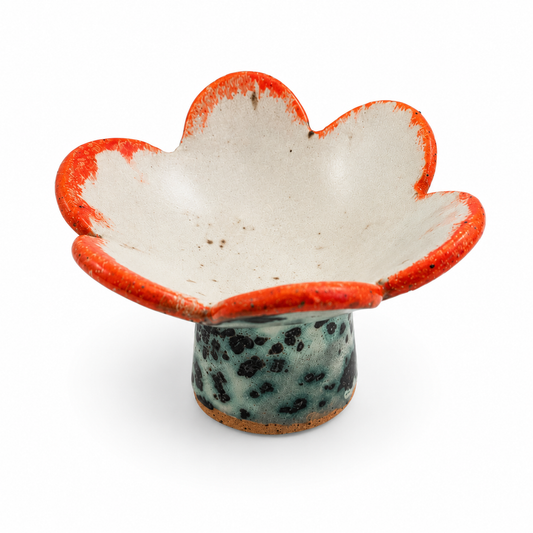 Wildflower Trinket Dish - Snow