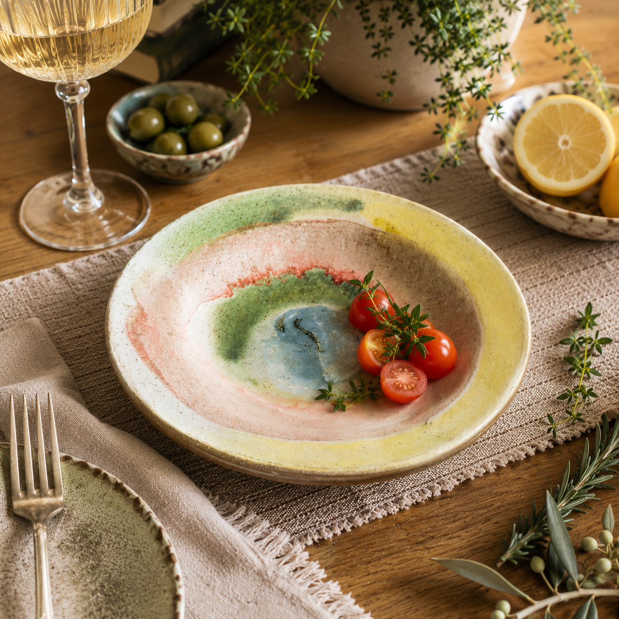 Blush Blooms Salad Plate