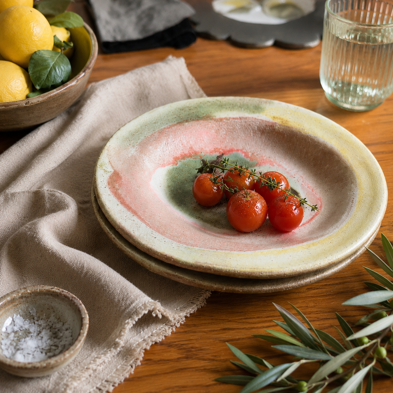 Blush Blooms Salad Plate
