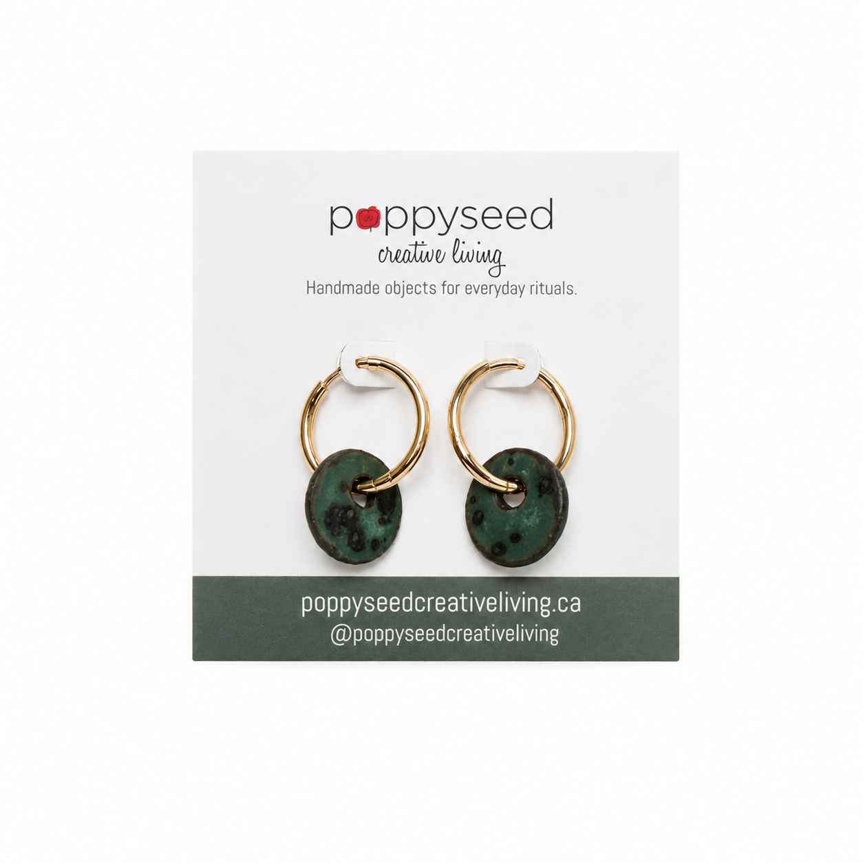 Verdigris Halo Hoops