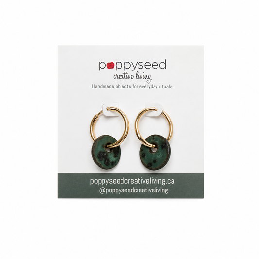 Verdigris Halo Hoops
