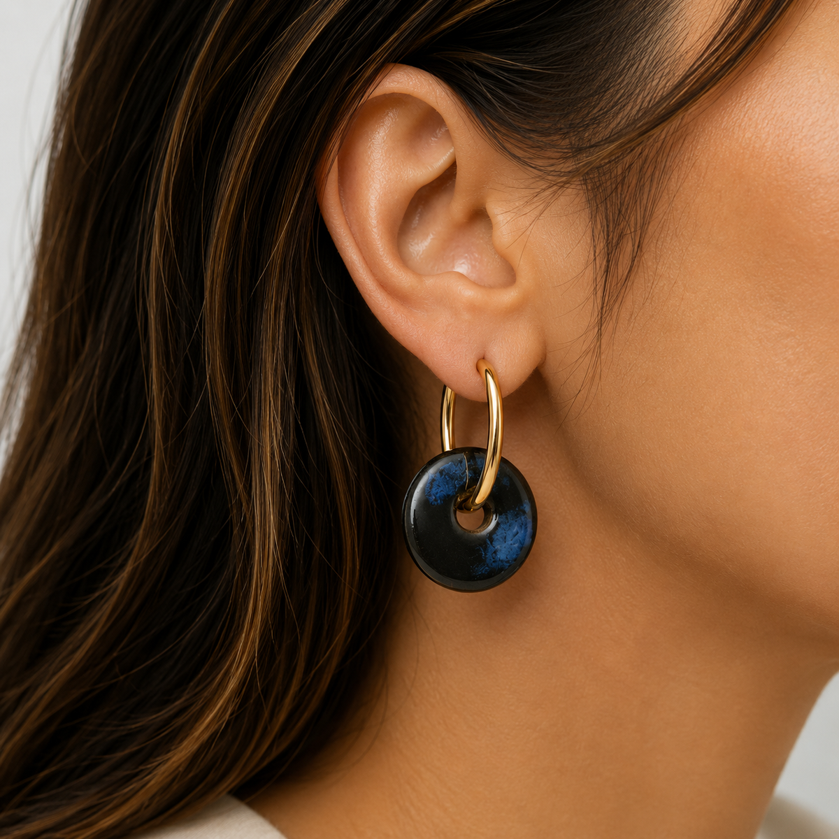 Midnight Blue Hoops