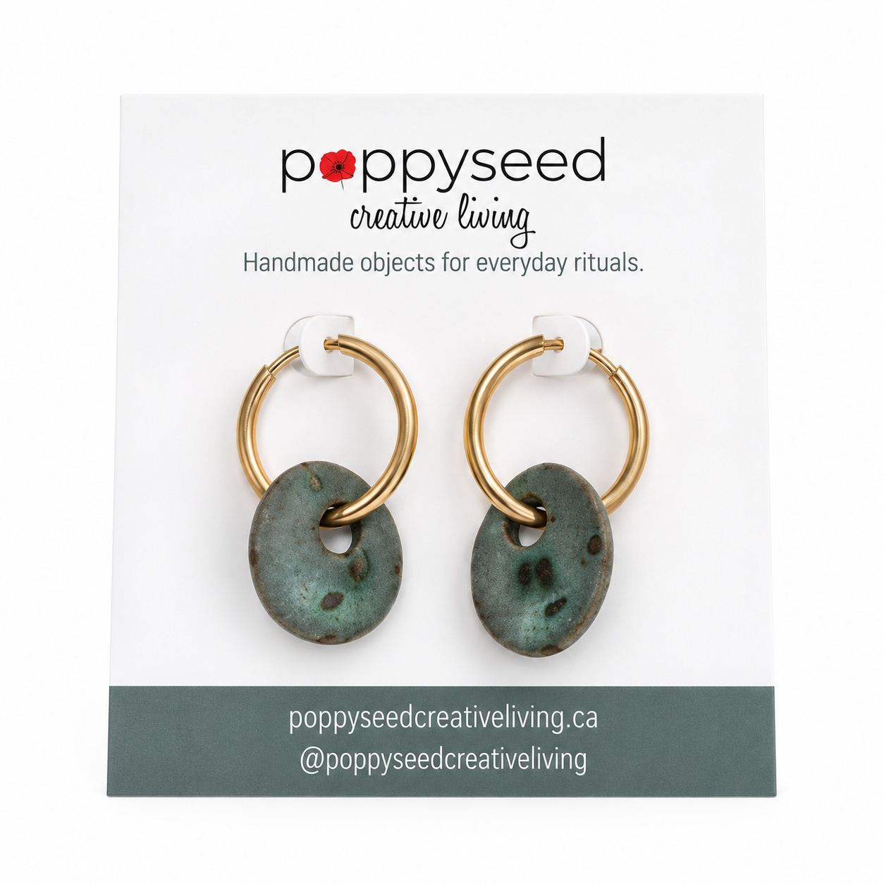 Sea Stone Hoops