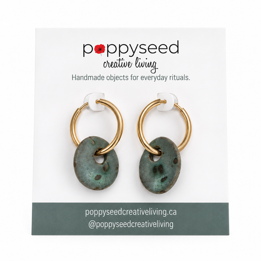 Sea Stone Hoops