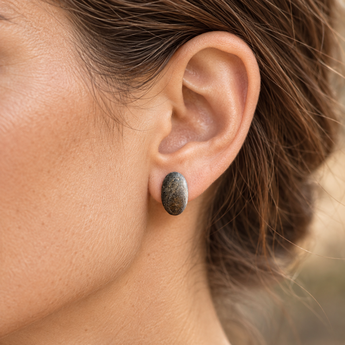 Adriatic Pebble Studs - Kate