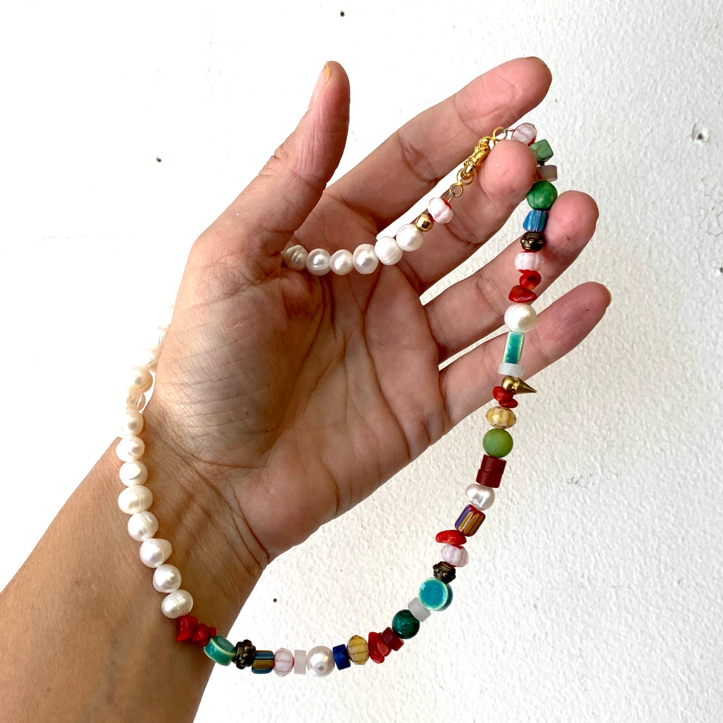 One of a Kind- Pearl Fusion Necklace
